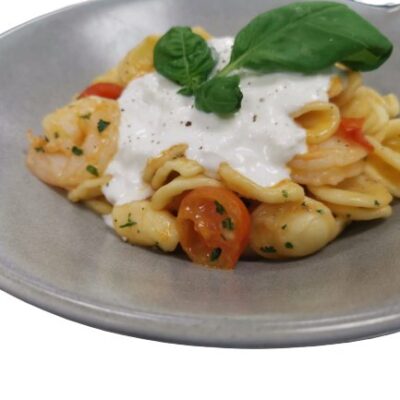 Orecchiette Gamberi e Burrata